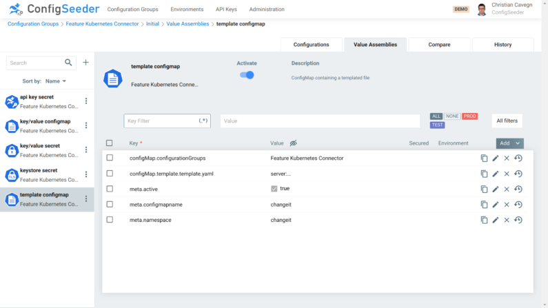 Kubernetes Configuration Management Tool | ConfigSeeder