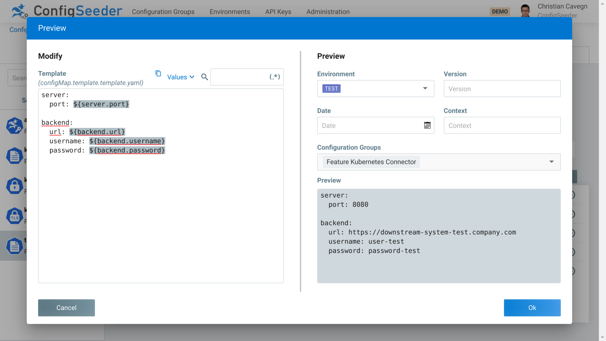 Kubernetes Configuration Management Tool | ConfigSeeder