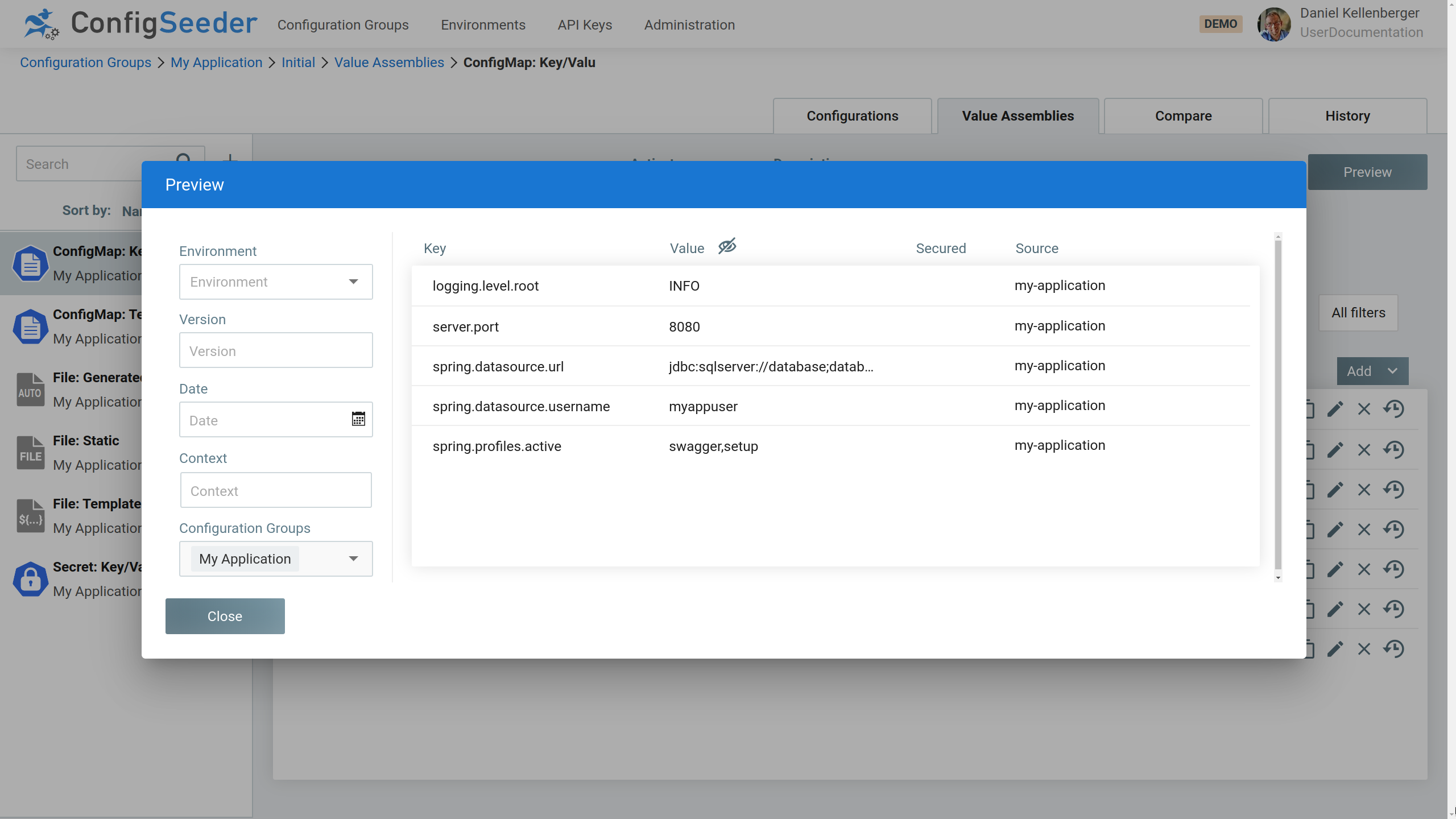 ConfigSeeder 2.16 Preview for Kubernetes ConfigMaps and Secrets